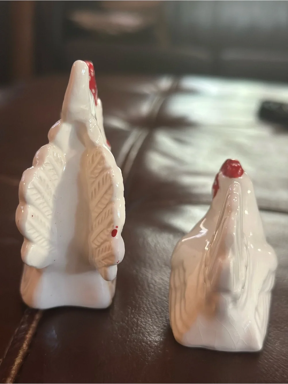 Vintage Rooster and Hen Salt and Pepper Shaker Set